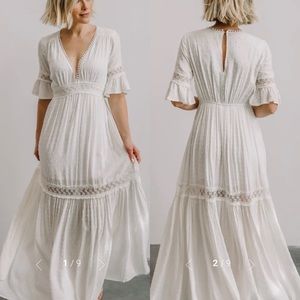 Baltic Born Rayne Deep V Maxi Dress (Maternity friendly; size S)